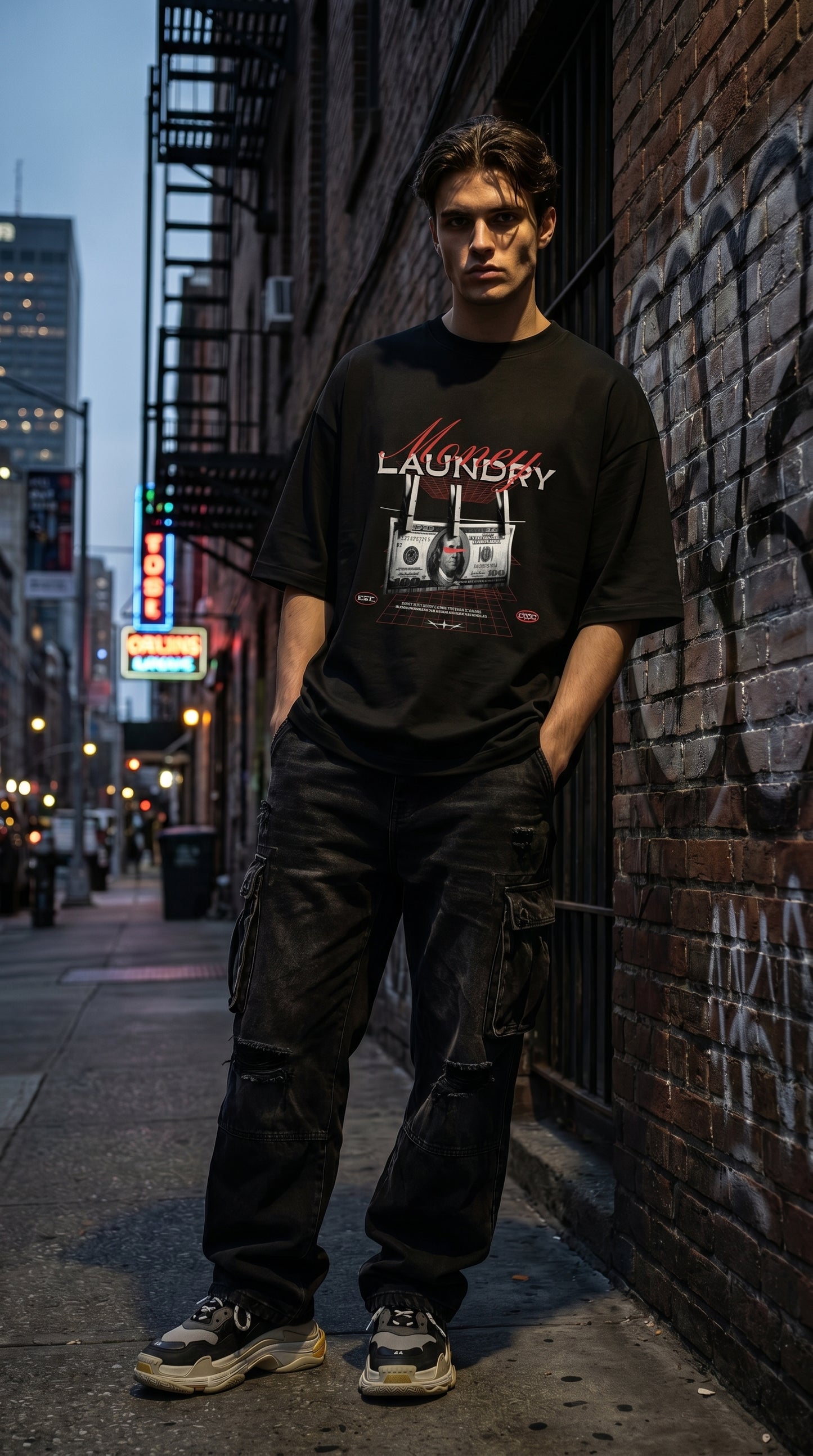 Money Laundry Oversized Tee