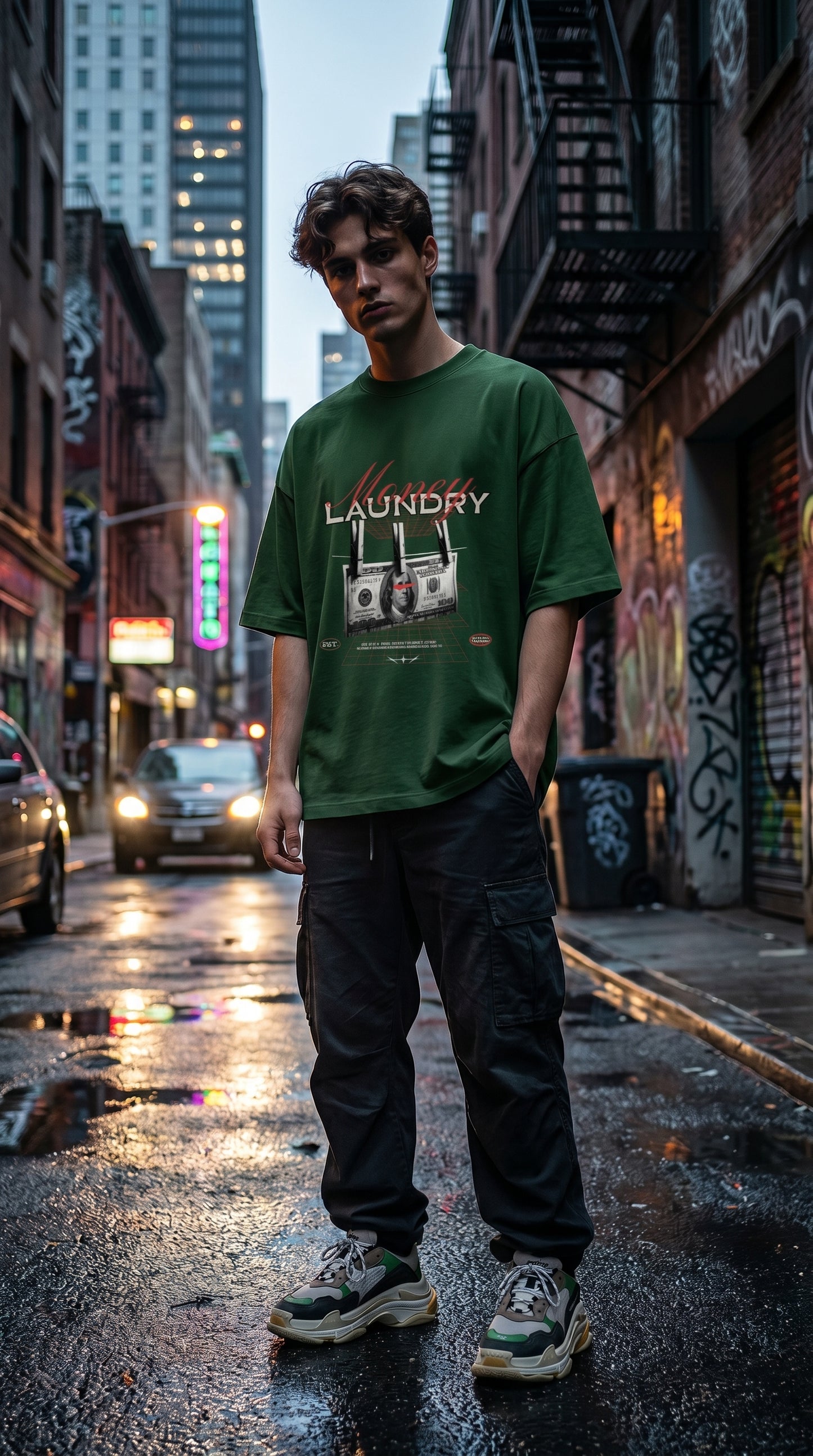 Money Laundry Oversized Tee