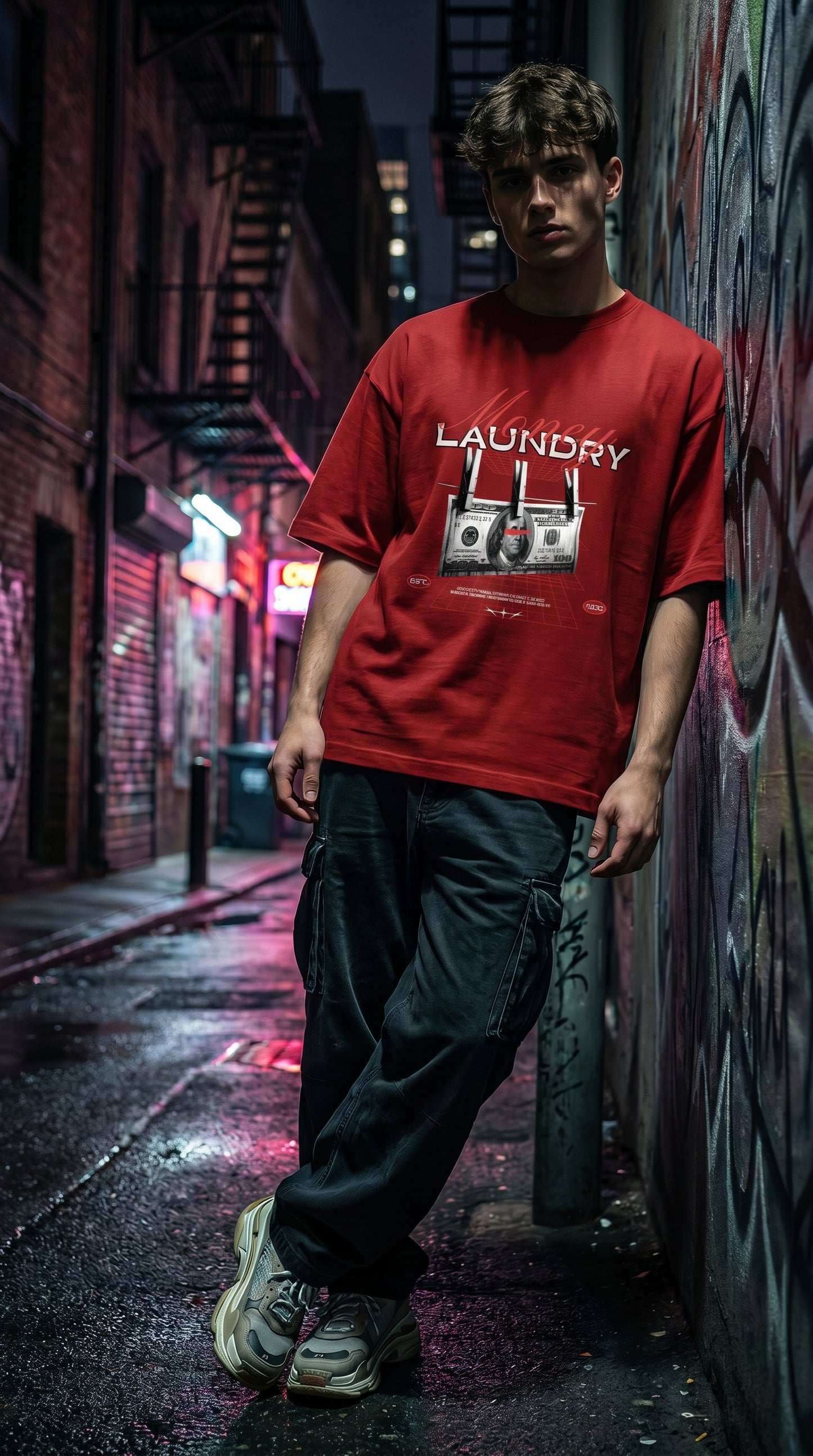 Money Laundry Oversized Tee