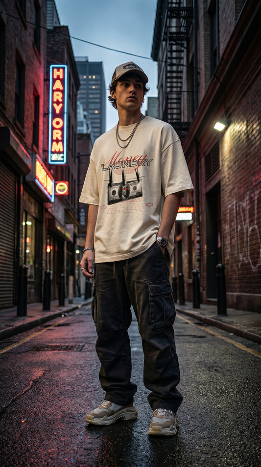 Money Laundry Oversized Tee
