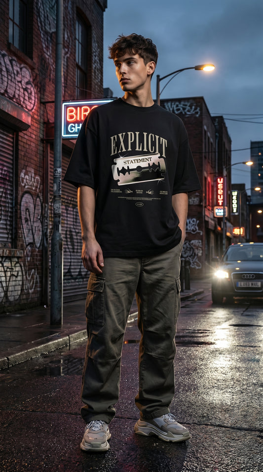 Explicit Oversized Tee