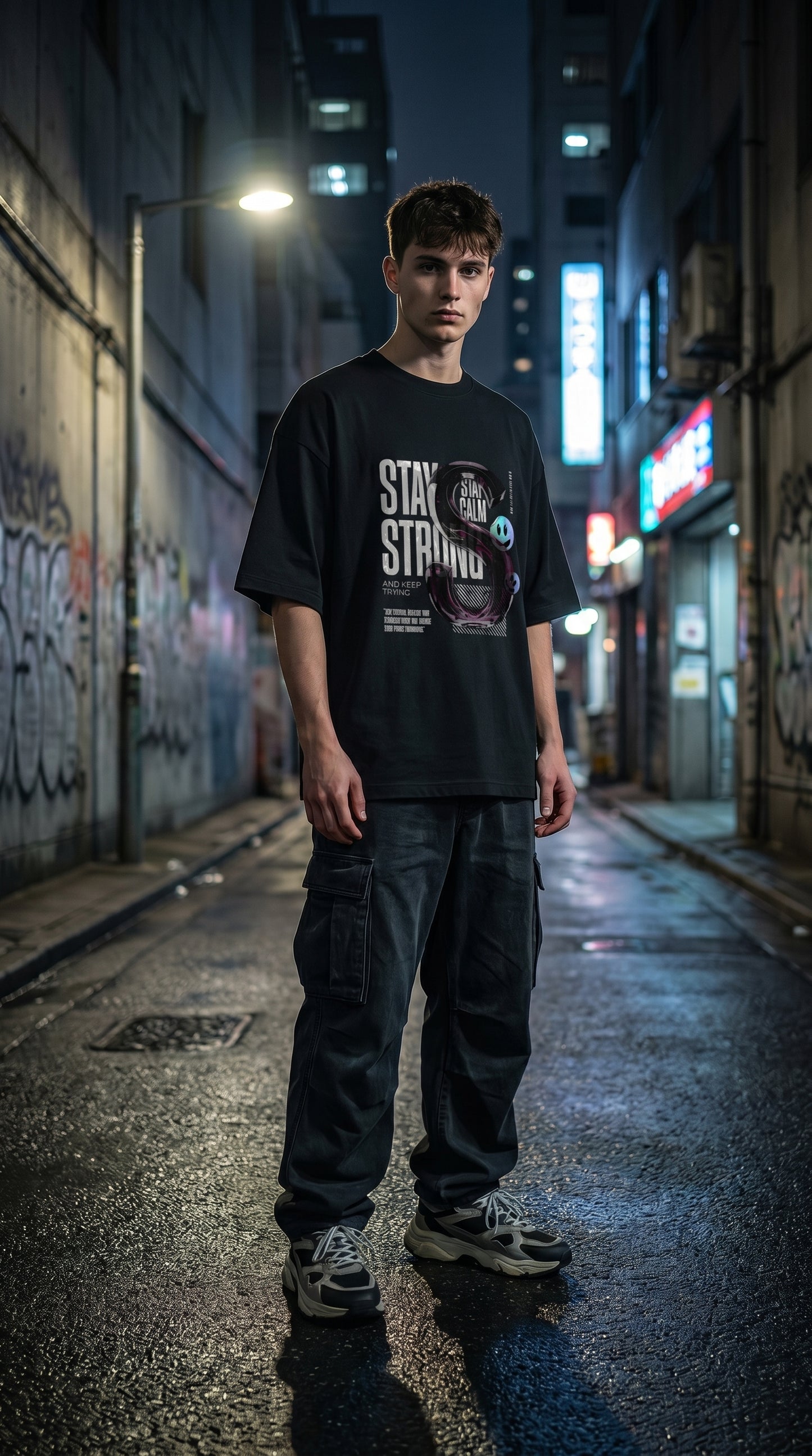 Stay Strong Oversized Tee