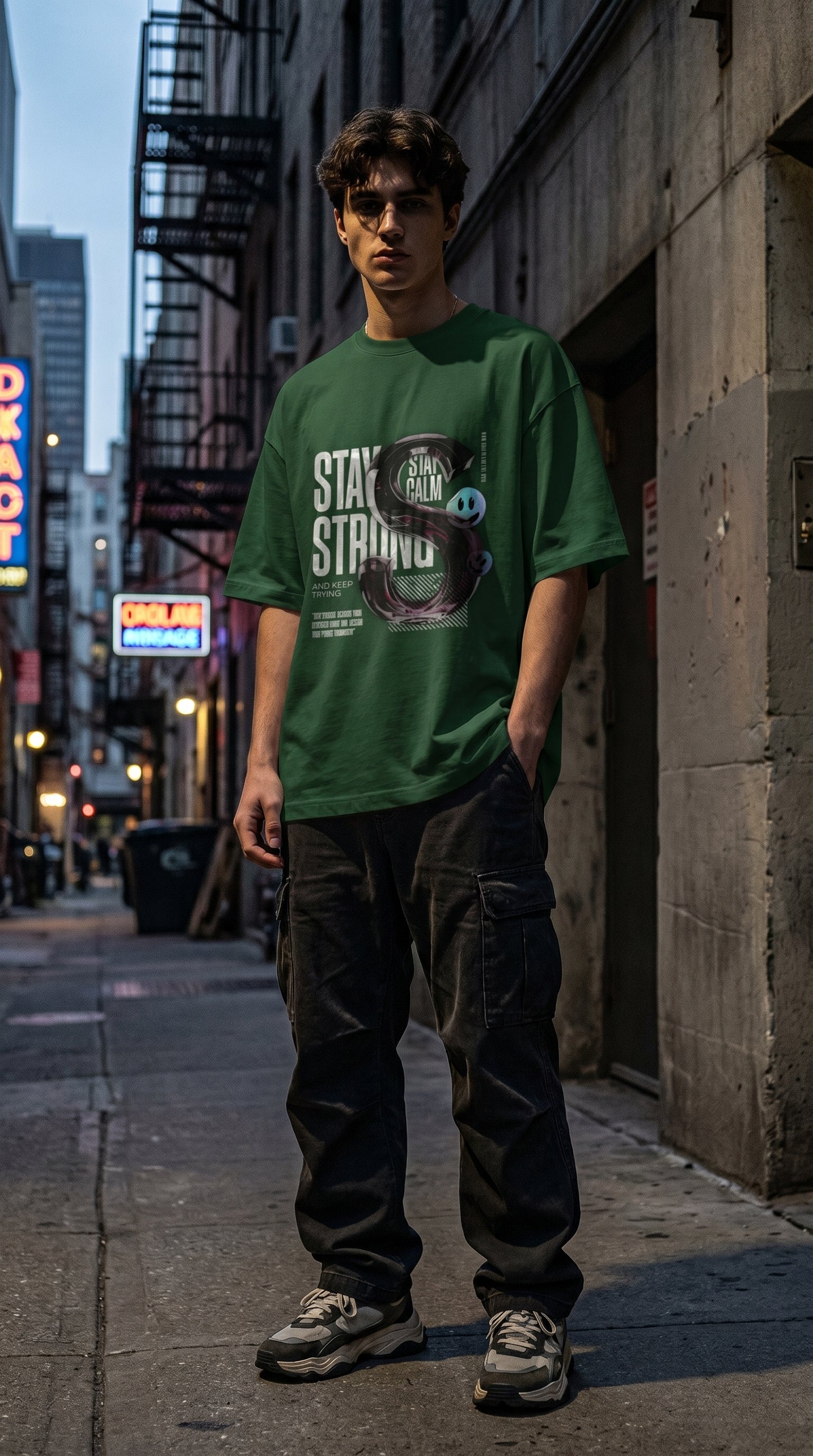 Stay Strong Oversized Tee