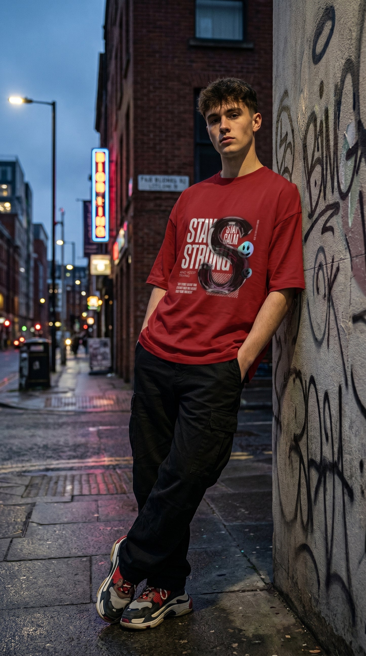 Stay Strong Oversized Tee