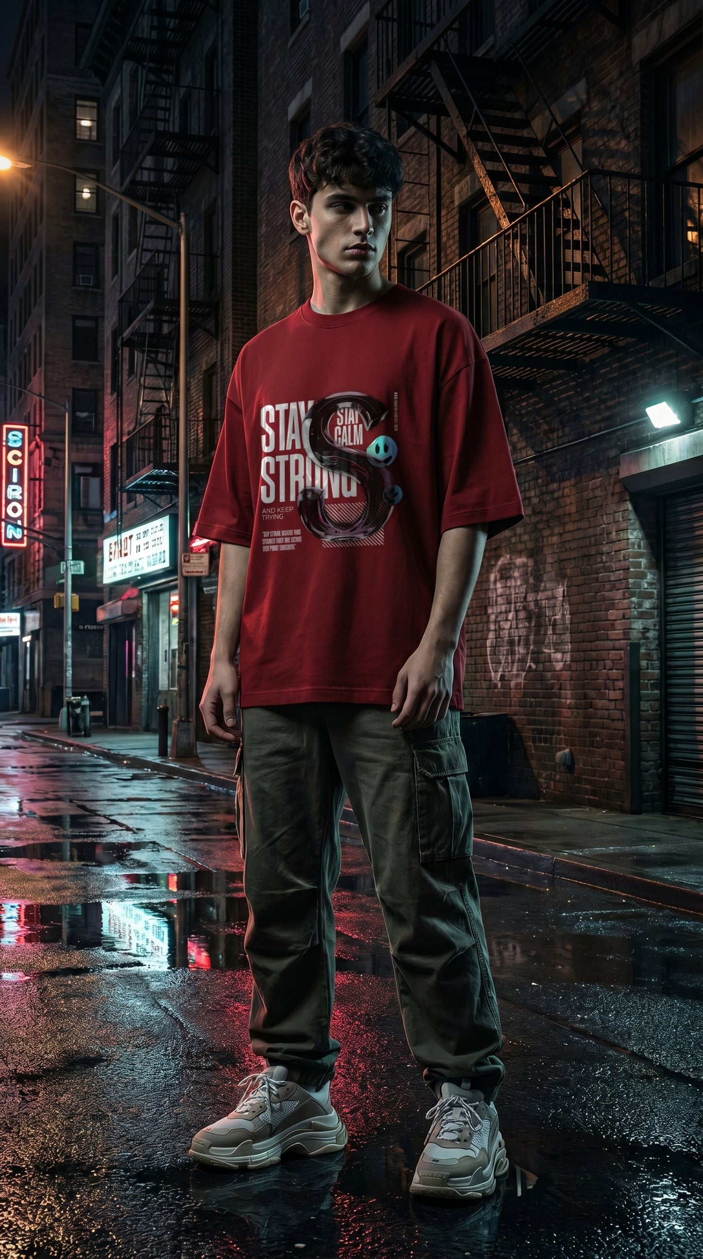 Stay Strong Oversized Tee
