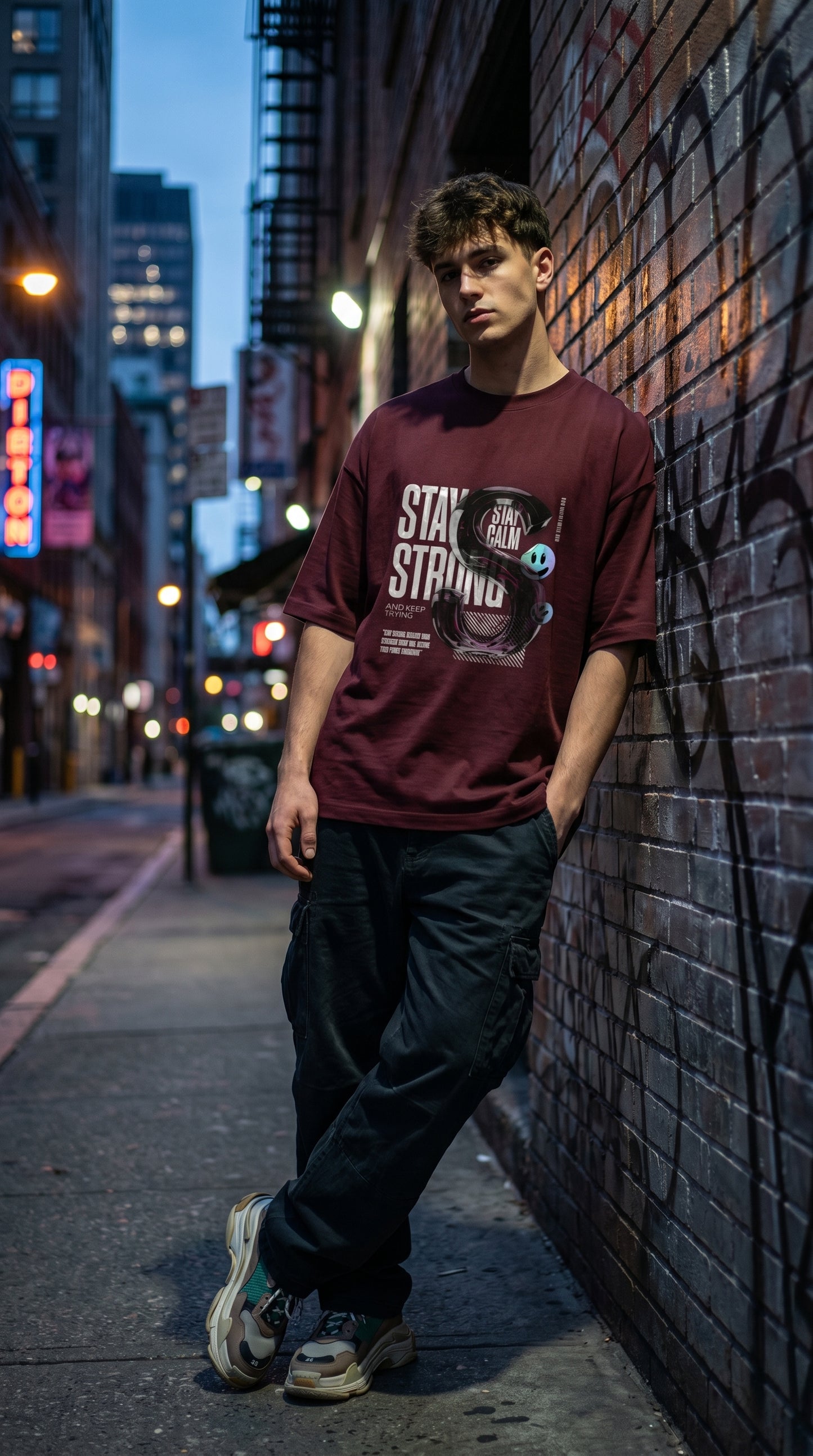 Stay Strong Oversized Tee