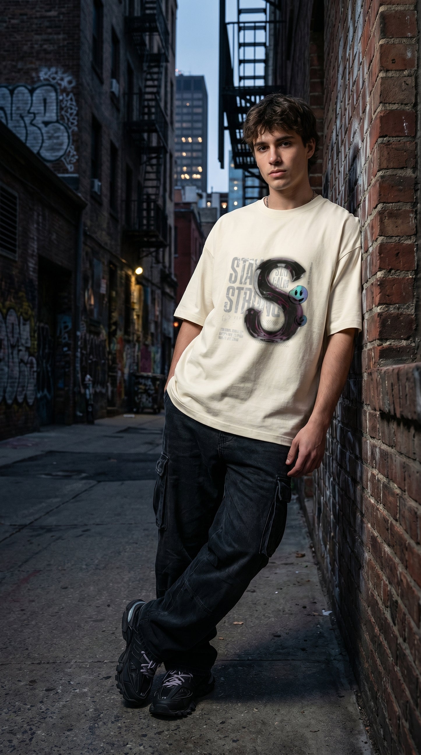 Stay Strong Oversized Tee