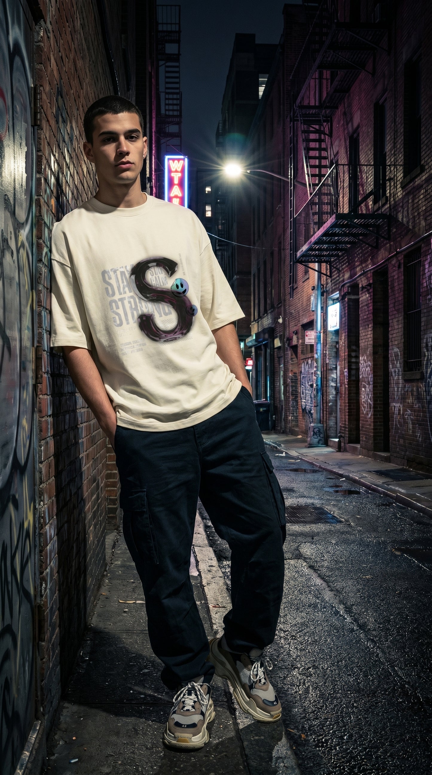 Stay Strong Oversized Tee