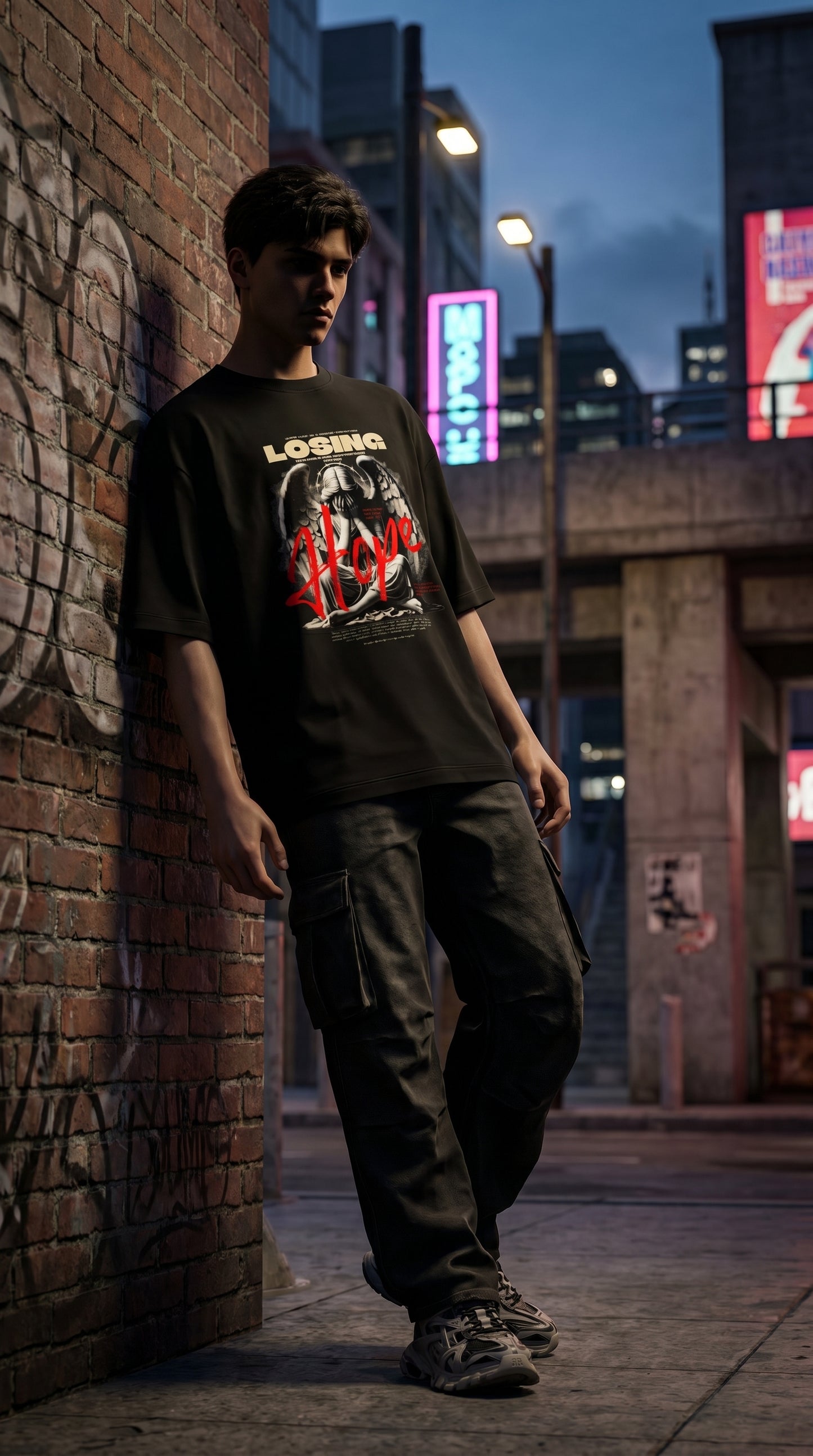 Losing Hope Oversized Tee