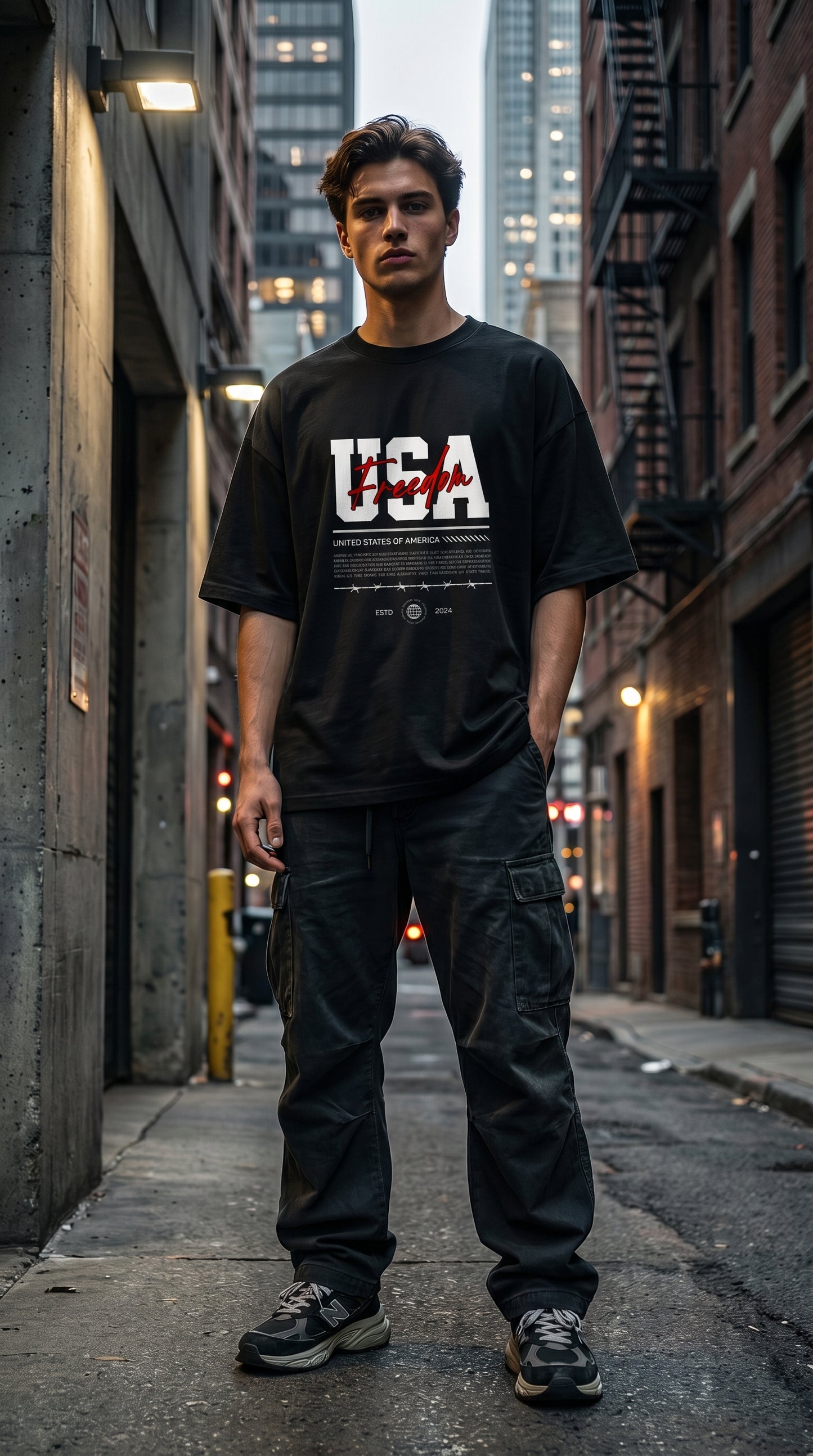 USA Freedom Oversized Tee