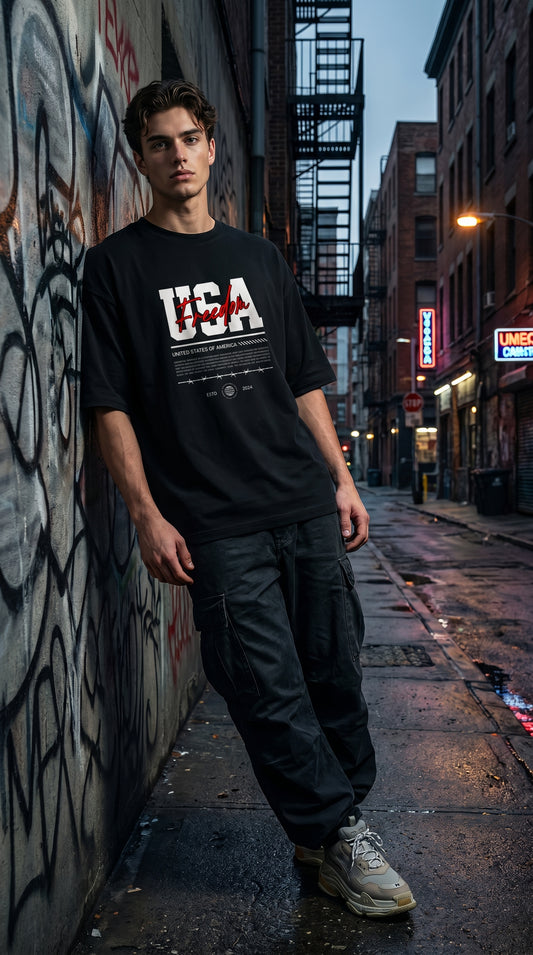 USA Freedom Oversized Tee