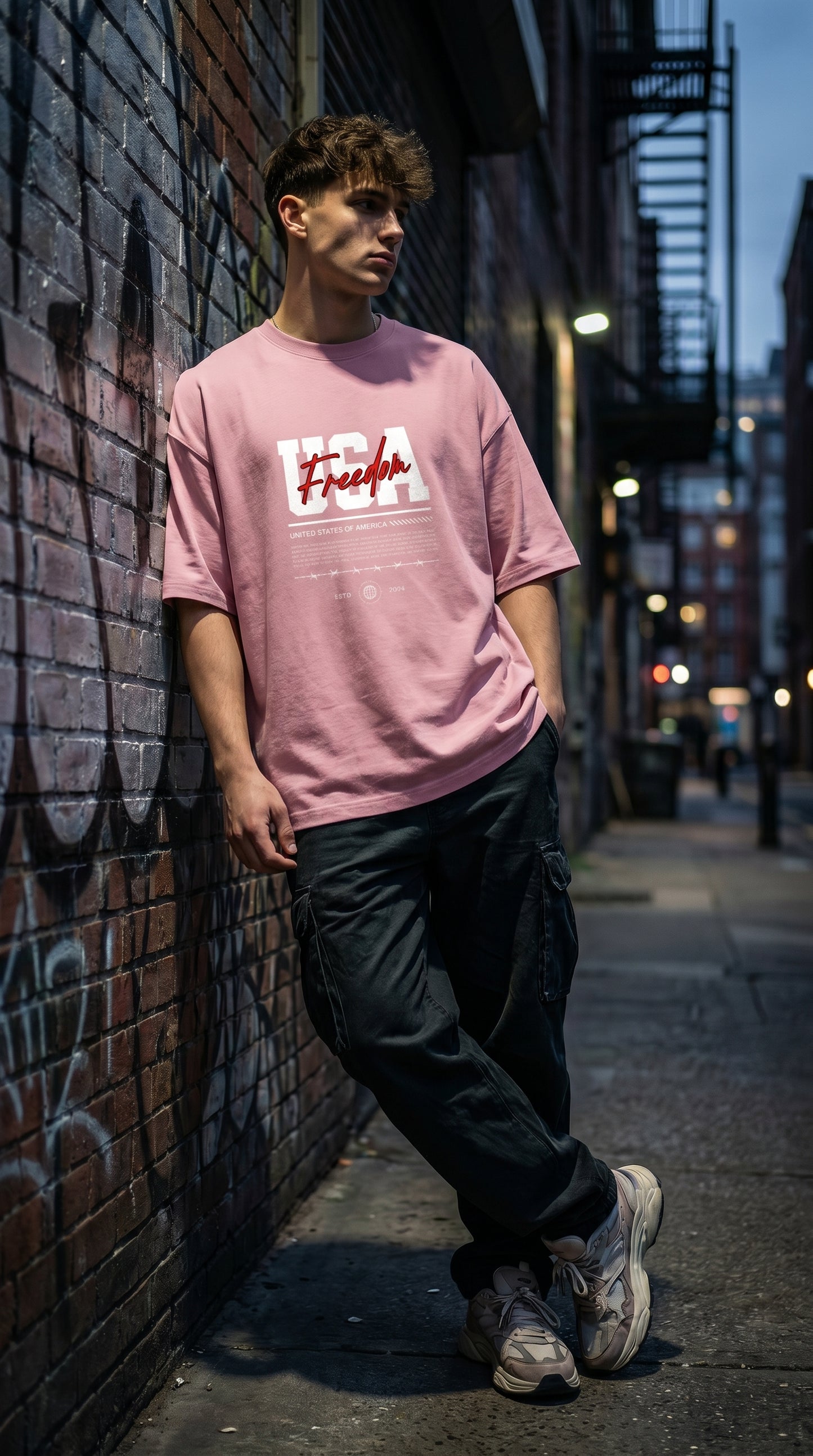 USA Freedom Oversized Tee