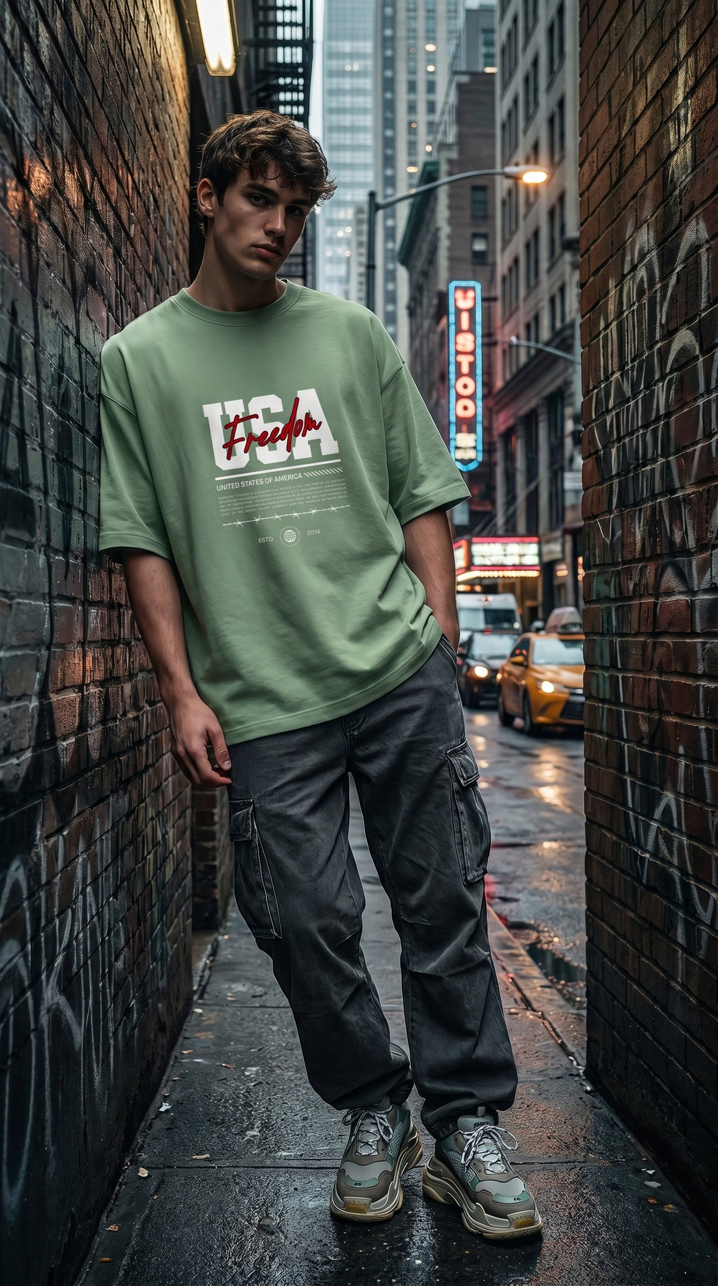 USA Freedom Oversized Tee