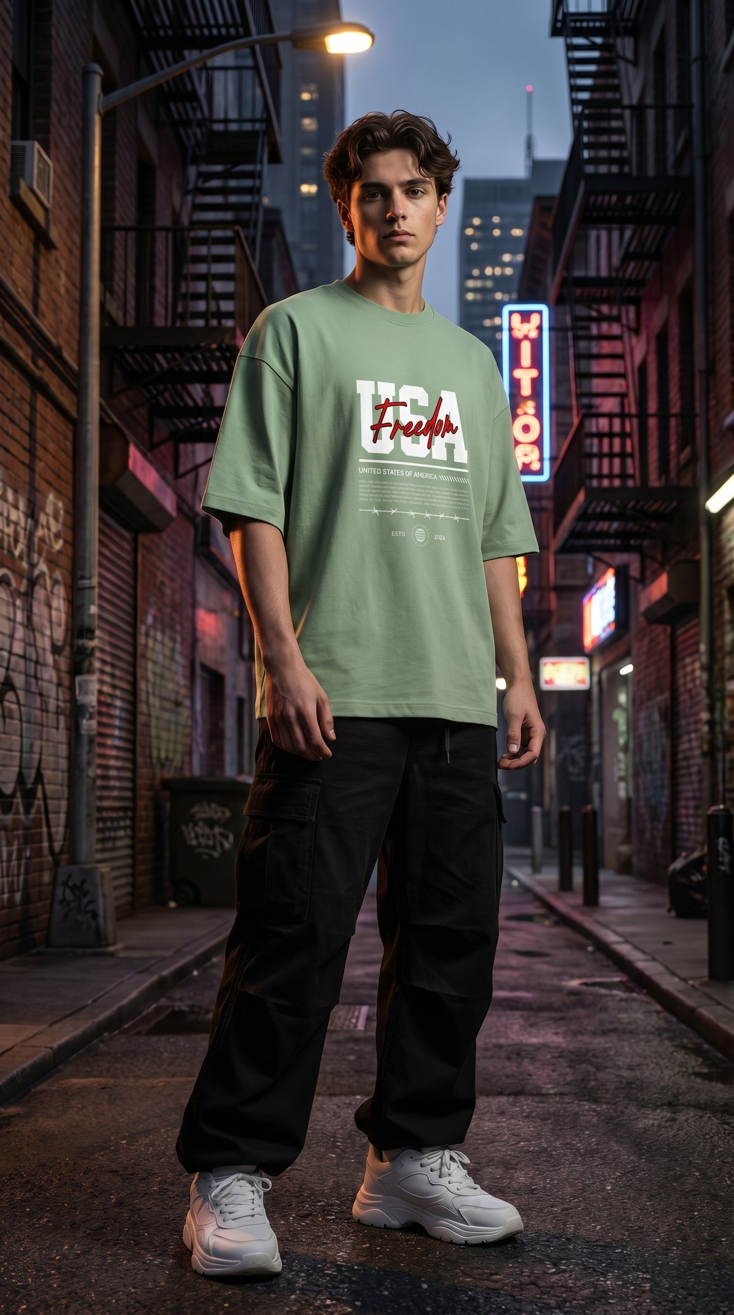 USA Freedom Oversized Tee