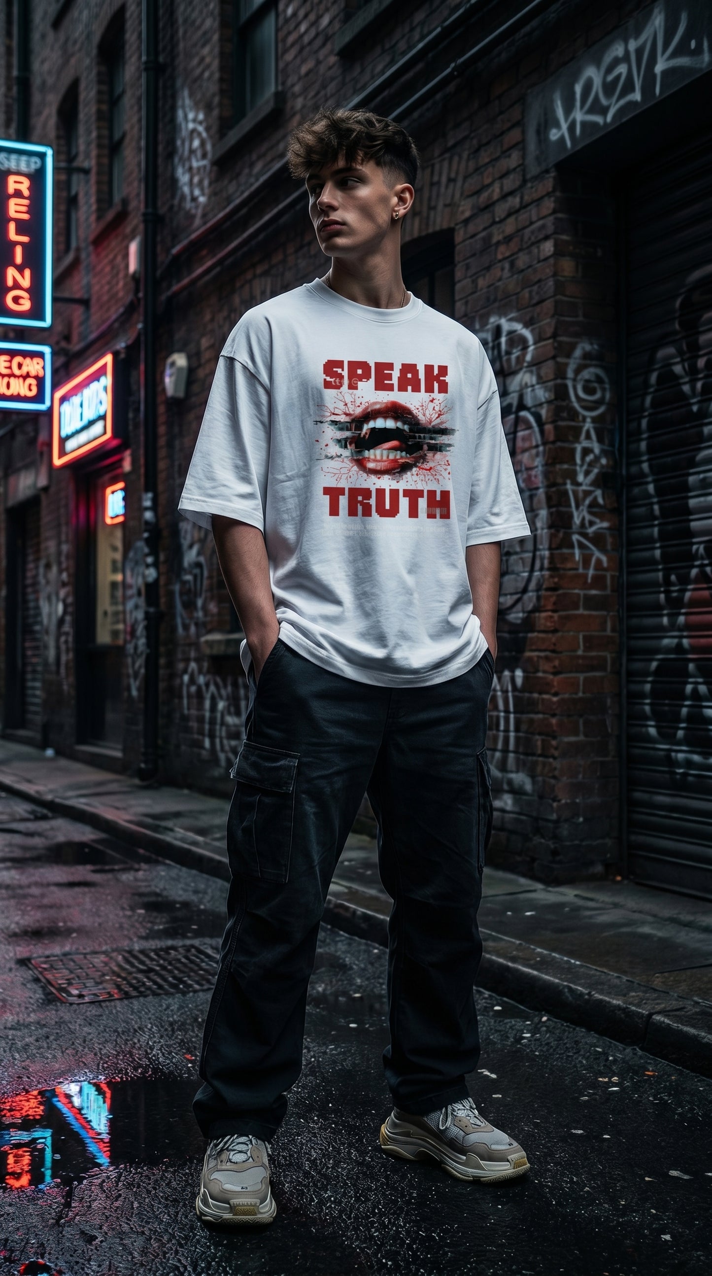 Speak Truth Oversized Tee