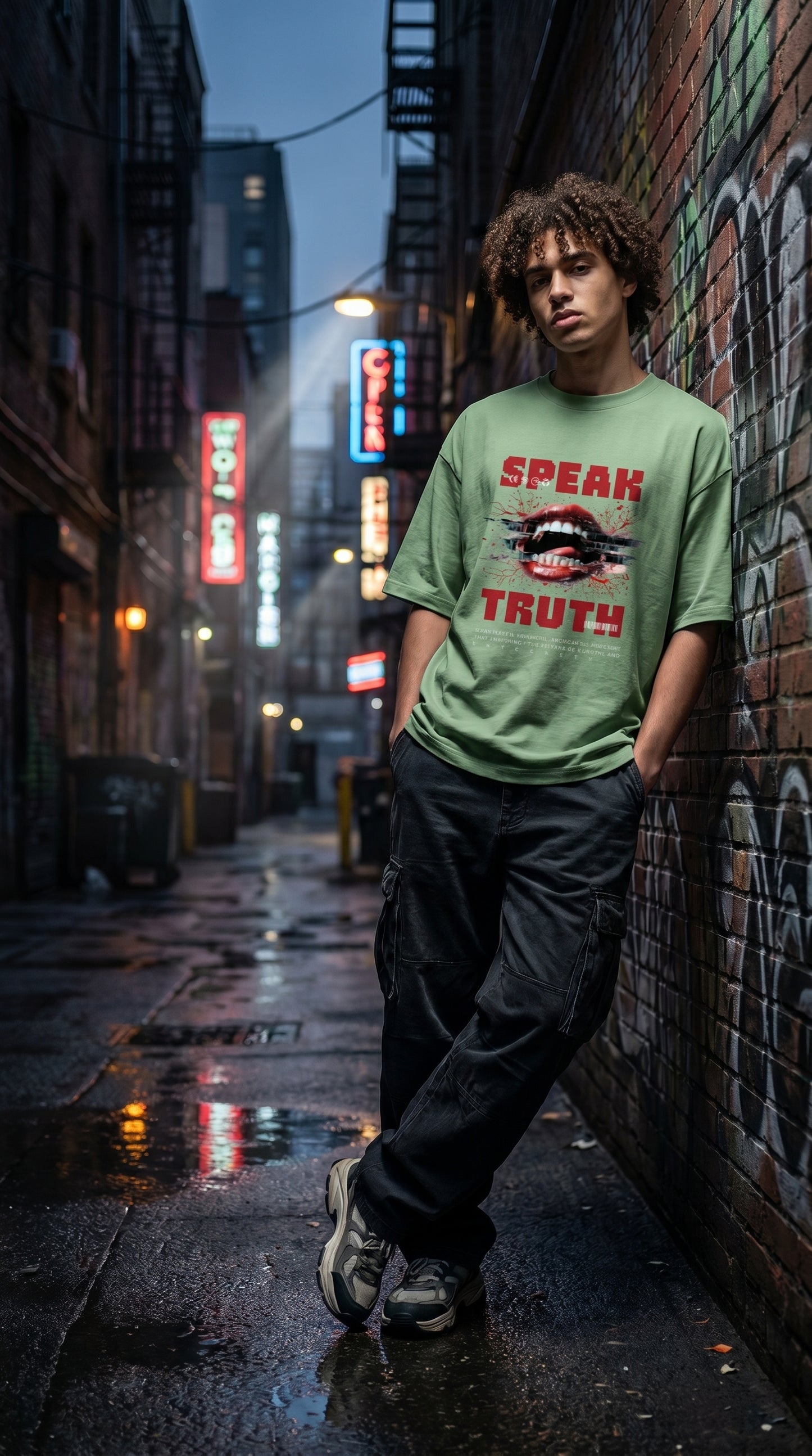 Speak Truth Oversized Tee