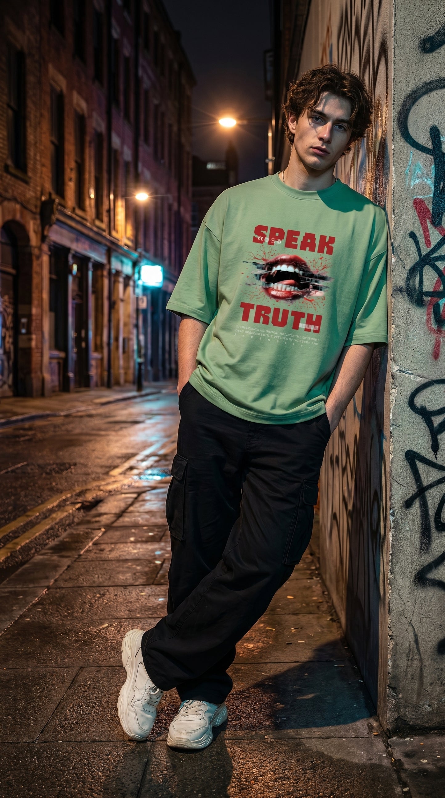 Speak Truth Oversized Tee