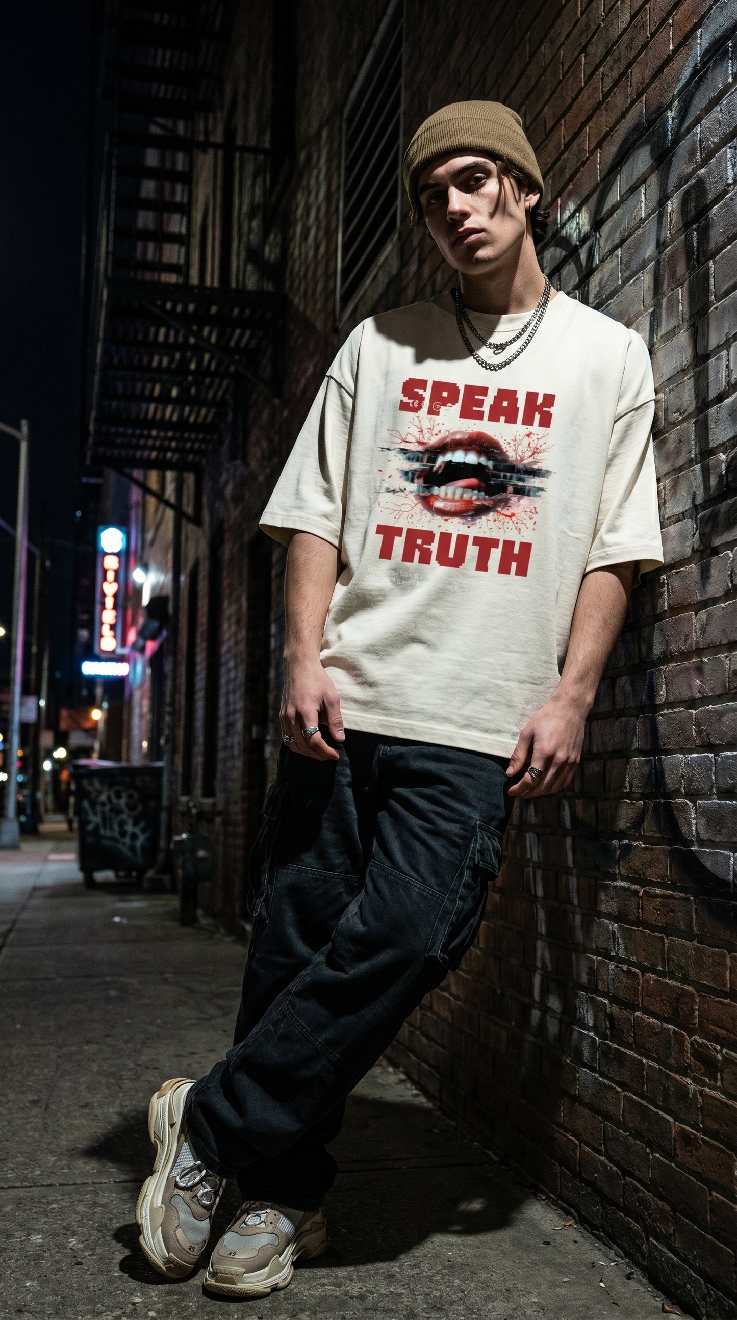 Speak Truth Oversized Tee