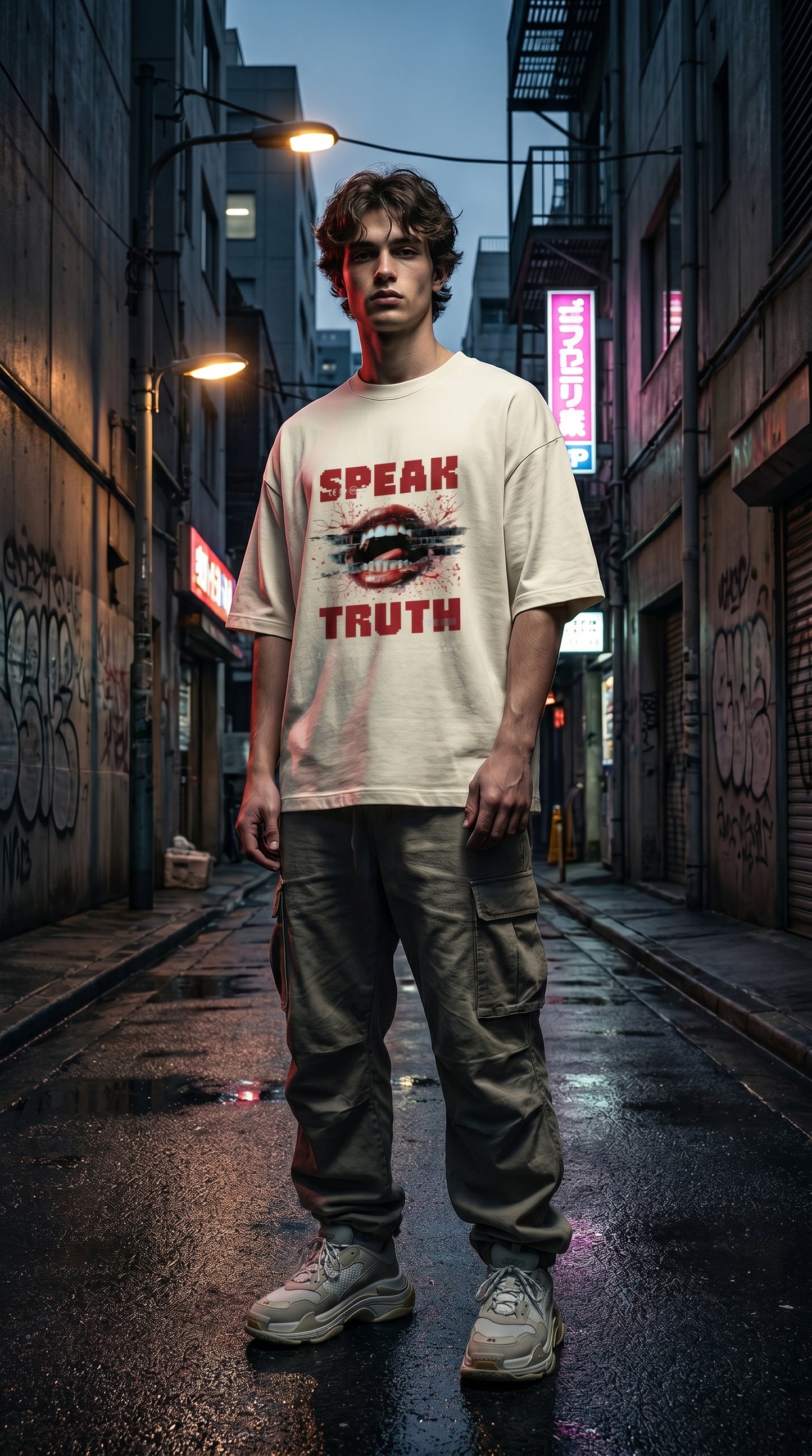 Speak Truth Oversized Tee